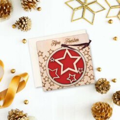 Laser cut kerstkaart